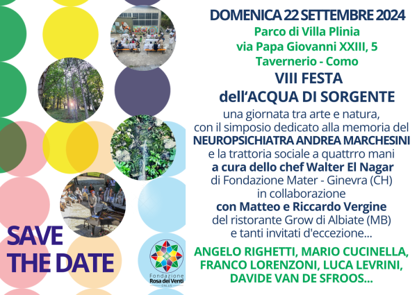 VIII Festa dell’Acqua di Sorgente del Parco di Villa Plinia